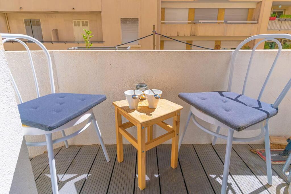 Apartamento Bel Appart Climatise A 5 Min Plage Des Catalans Marsella Exterior foto